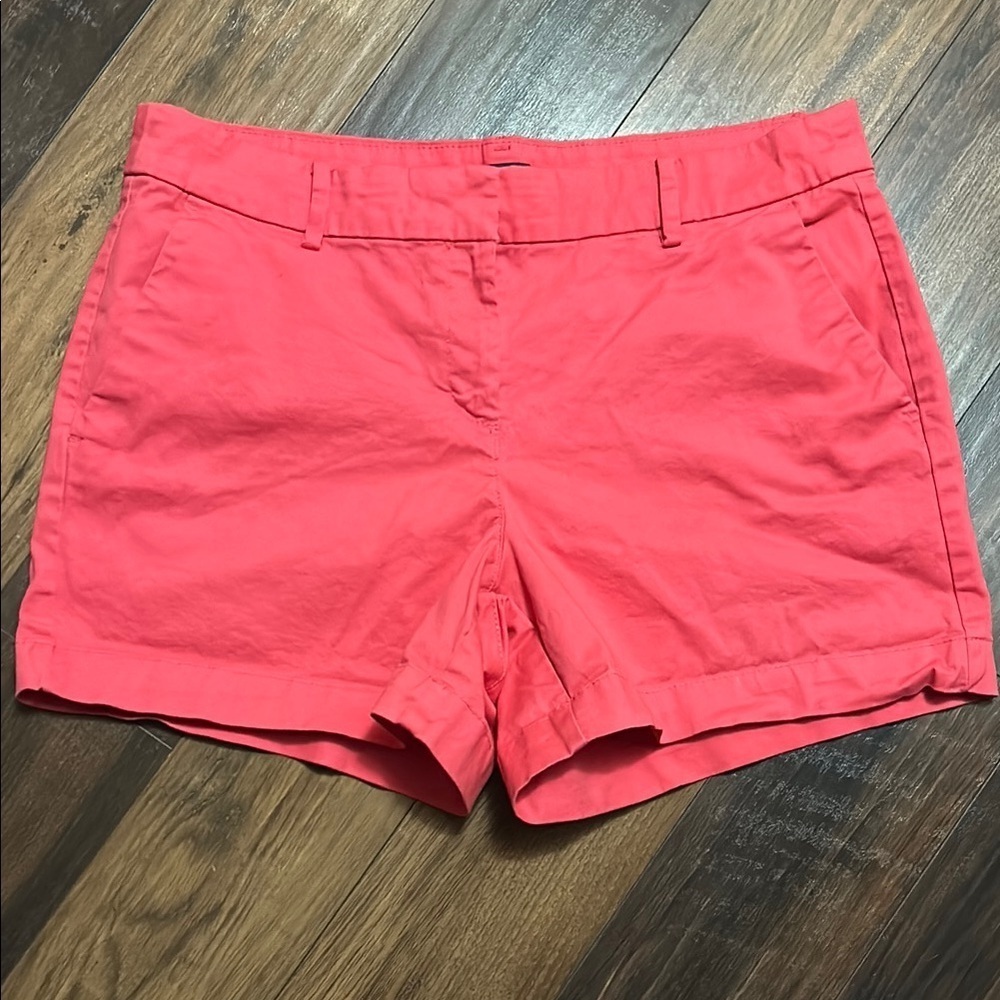 Nautica Pink Bermuda Shorts Tailored Cotton Twill